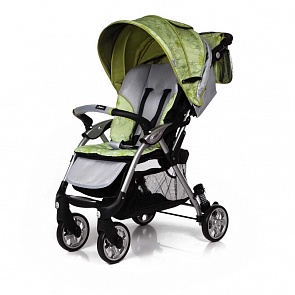 Коляска прогулочная Tourneo, зелёная (Jetem, E125F_Flower Green/Light Grey)